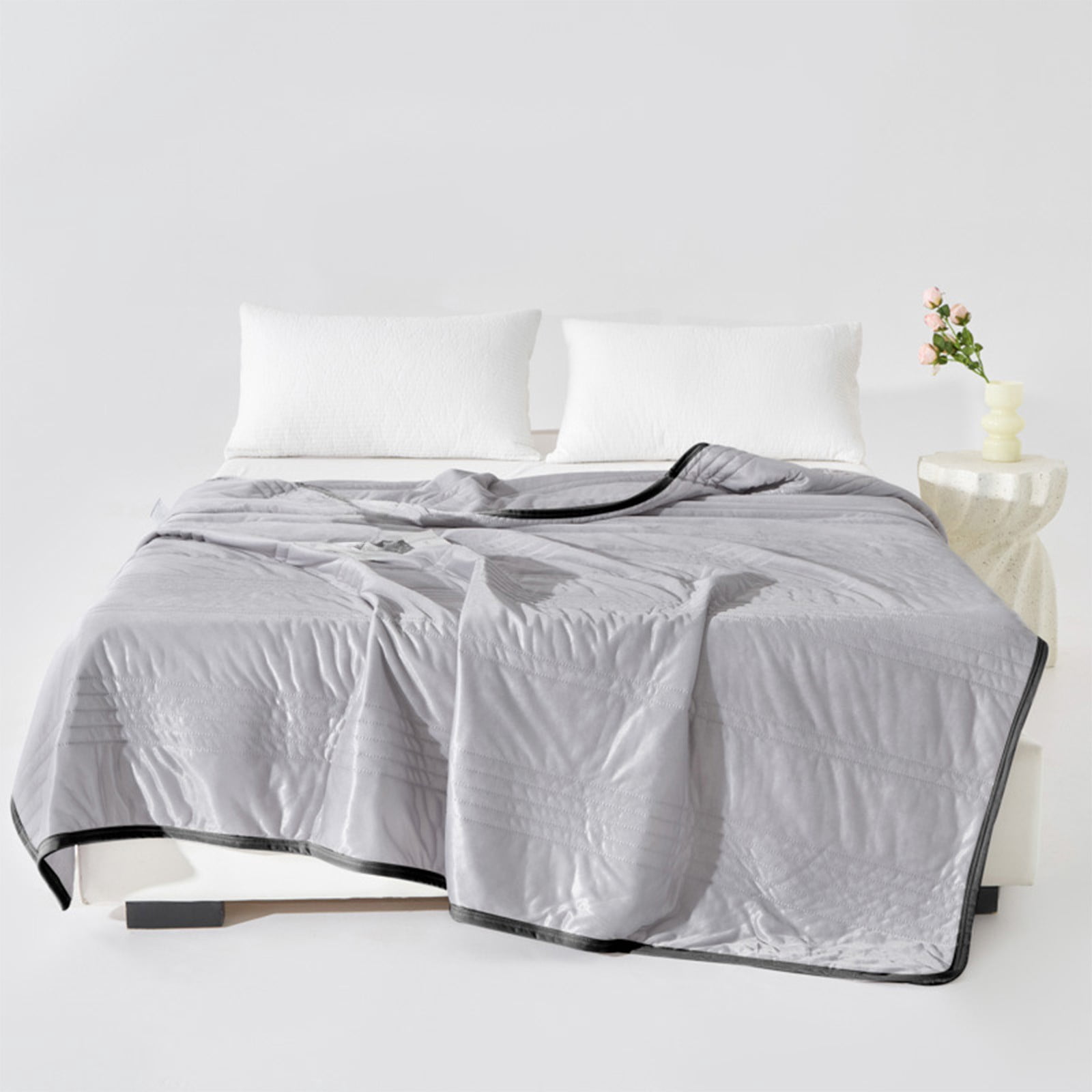 EGNMCR Summer Quilt Small Air Conditioning Quilt Cottons Summer Quilt Water Wash Cottons Seamless Super Soft And Fresh Summer Quilt Washable polyester Summer quilt
