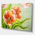 thumbnail image 3 of Designart Vintage Red Tulips Flowers II Canvas Wall Art, 3 of 4