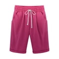 thumbnail image 1 of Plebaso Men's Stylish Shorts Gradient Color Summer Beach Shorts Drawstring Casual Knee Length Shorts, 1 of 3
