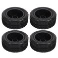 thumbnail image 1 of 1/16 Scale RC Car Tires, 4Pcs Strong Cushioning Replacement RC Tires  For Remote Control Model, 1 of 8