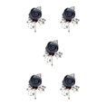 thumbnail image 3 of relayinert Broche Moderne Minimaliste Épingle Unique et à la Mode Pièce Déclarée Épingles de Luxe pour Mariages Gris Foncé 5Ensemble, 3 of 6