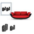 thumbnail image 4 of ziyahi 2x Mountable Mini Speaker Stand 90 Degree Rotation Suitable For Any Occasion 10 Degree Tilt black, 4 of 6