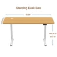 thumbnail image 2 of Toytexx Electric Standing Desk 63"x24", Height Adjustable Sit Stand Desk with Memory Presets, Steel Frame – Modern Home Office Desk, 2 of 10