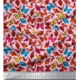 thumbnail image 1 of Soimoi Rayon Fabric Texture & Butterfly Fabric Prints by Yard 42 Inch Wide, 1 of 3
