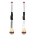 thumbnail image 1 of KAKOWELY 2 Pcs Brosses à Mélanger à Double Extrémité pour Femmes, Pinceaux à Poudre Libre, Outils Cosmétiques, 6.89"X0.79"X0.79 Pouces, 1 of 4