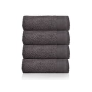 Camelot 4-Pack Hand Towel Set 16x28 for Bathroom or Gym 600 GSM 100% Zero-Twist Cotton Quick Dry Hand Towels