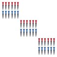 thumbnail image 1 of Langgg Lot de 12 pour T-Shirts de Golf Ballon en Plastique Support Stable Réutilisable Extérieur Intérieur Golf Sports Entraînement Pratique pour Golfeurs 6 Pcs Rouge+6 Pcs Bleu 76mm 3Ensemble, 1 of 6