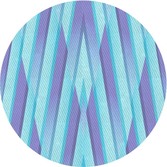 Ahgly Company Tapis d'Intérieur Lavable à la Machine, Carré, Transitionnel, Bleu, Tapis de Zone, 3 Pieds Carré