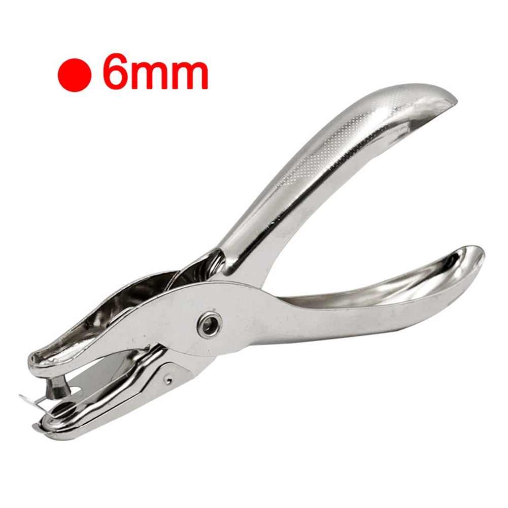 3Or6mm Metal Single Hole Puncher Hand Paper Punch Single Hole Scrapbooking Plier