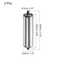 thumbnail image 2 of Unique Bargains Transmetteur à Gravité en Acier Inoxydable 2'x10 Pieds à Rouleau, Extrémité Galvanisée, Lot de 2, 2 of 5