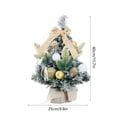 thumbnail image 3 of HOZADOIE Mini Pendant Home Decoration Mini Christmas Tree Flocking White Christmas Tree Ornaments Small Encrypted Decoration Desktop, 3 of 6