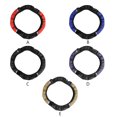 thumbnail image 2 of Baohd PU Leather Car Steering Wheel Glove Protector Cover Universal 15 UK Random Black Red 1Set, 2 of 6
