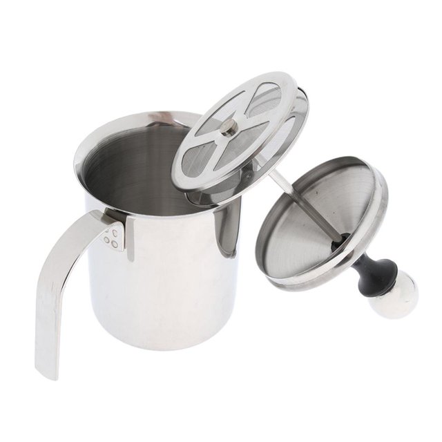 Stainless Steel Milk Frother Espresso Maker Creamer Kitchen Tool400ml