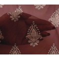 thumbnail image 4 of oneOone Viscose Chiffon Fabric Leaves|Floral & Paisley Block Print Fabric BTY 42 Inch Wide, 4 of 4