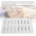 thumbnail image 4 of 10Pcs Eyebrow  Practice Skin Thickened Inkless Double Sided Silicone Microblading Practice Skin For  Salon, 4 of 8