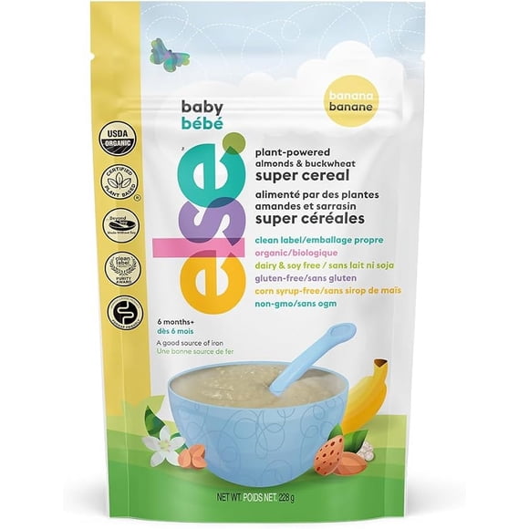 Else Nutrition, Baby Plant Powder Super Cereal, Banana, 228 G