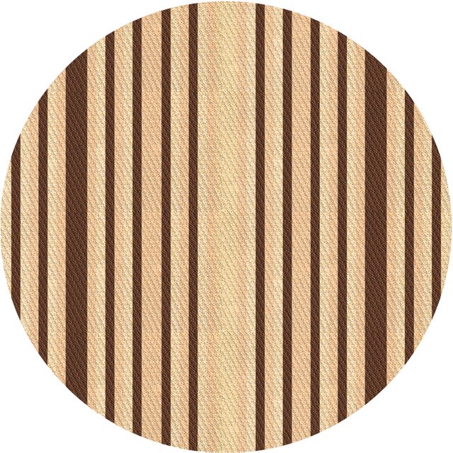 Ahgly Company Tapis Rond Lavable en Machine Intérieur Transitionnel Brun Selle, 7 Pieds Rond