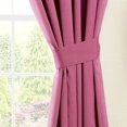 thumbnail image 2 of Blazing Needles Twill Drapery Panel (Set of 2), 63" by 52", Bery Berry, 2 of 2