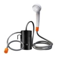 thumbnail image 1 of S SERENABLE Douche Extérieure Portable Pompe de Douche de Camping pour Voyage Sac à Dos Noir Sans Télécommande, 1 of 9