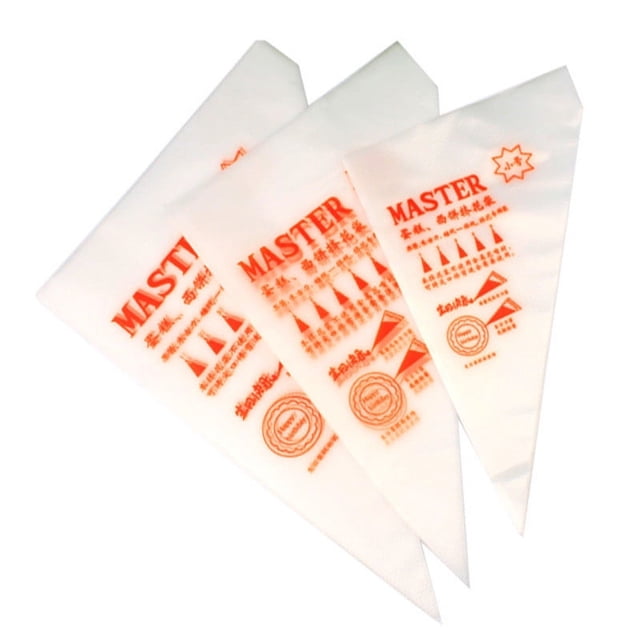 Vaidha 100 Pcs Practical Piping Bag Plastic Disposable Piping Cake Cream Decorating