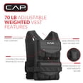 thumbnail image 3 of CAP Barbell Adjustable Weighted Vest, 70lb, 3 of 8
