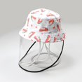 thumbnail image 3 of Kid‘s Bucket Hat Creative Bucket Sun Hat with Detachable Face Shield, 3 of 3