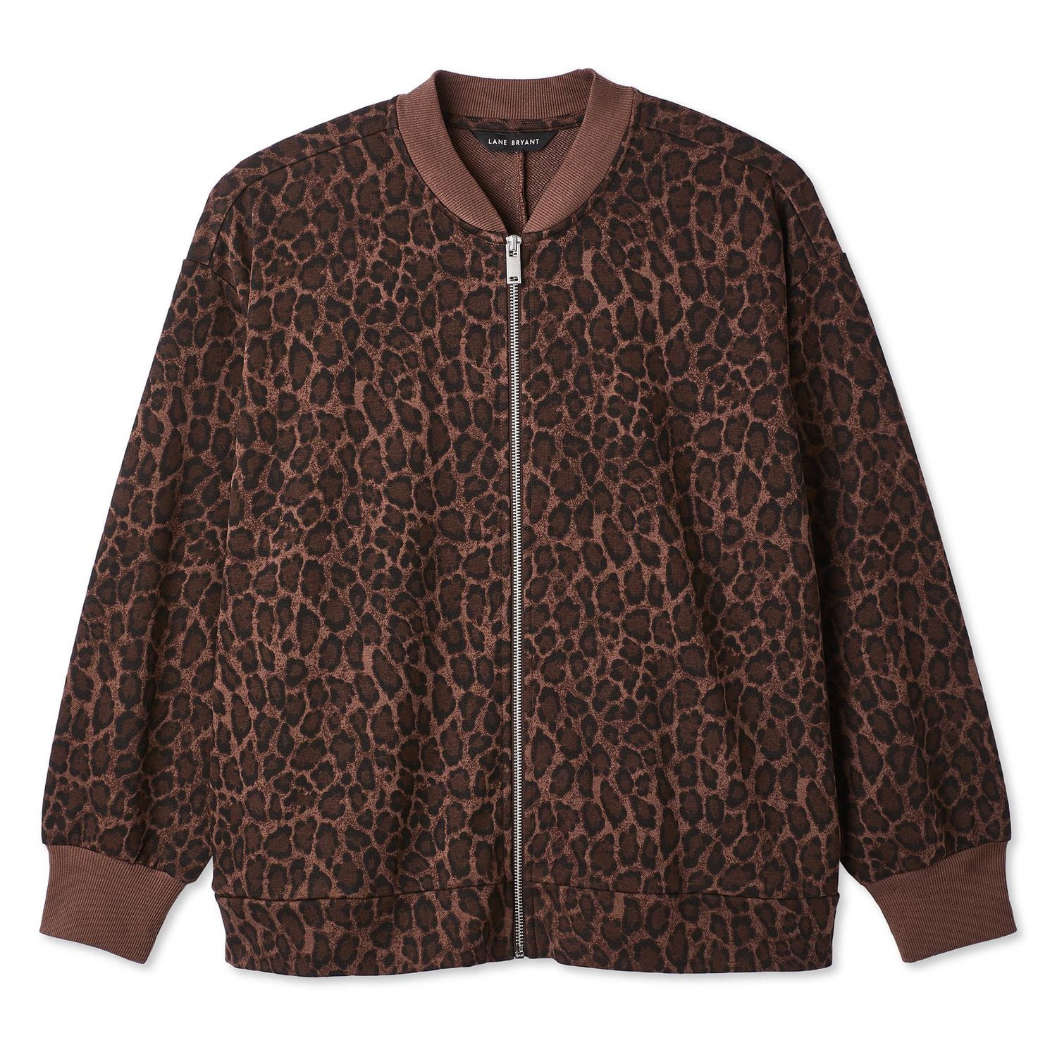 Blouson aviateur zippé sur la longueur Lane Bryant Plus pour femmes