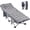 Gris w/ Matelas 2 Faces, variante sur Slsy Lot de 2 Lits de Camp Pliants Surdimensionnés TTG pour Adultes, Lit Pliant TG 900 Lb avec Matelas Double Face de 3,3 Pouces et Sac de Transport, Lit de Couchage Portable, Lit Pliant Lit d'Appoint
