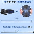 thumbnail image 2 of Fishing Rod Sleeve with Lanyard - Fishing Pole Sleeve Fishing Rod Cover for Casting Rod, Sea Fishing Rod, Fly Rod - Braided Mesh Rod Protector Fishing Rod Sock, 2 of 7