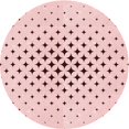 thumbnail image 1 of Ahgly Company Tapis d'Intérieur Ronds Lavables à la Machine, Style Transitionnel, Rose Gomme Balloune Rose, Tapis de Zone, 3 Pieds Rond, 1 of 7