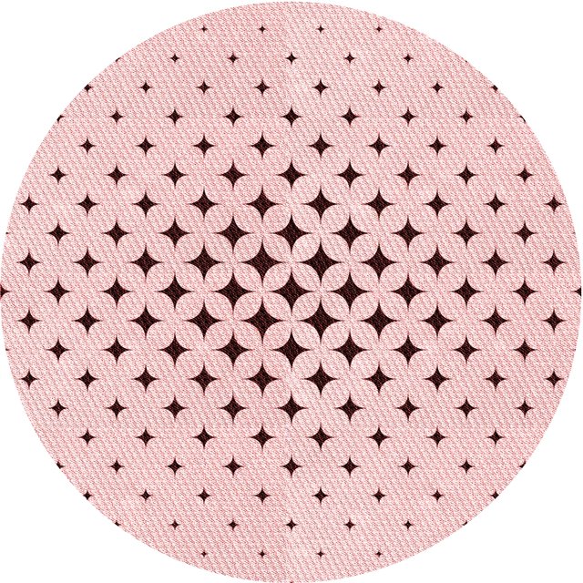 Ahgly Company Tapis d'Intérieur Ronds Lavables à la Machine, Style Transitionnel, Rose Gomme Balloune Rose, Tapis de Zone, 3 Pieds Rond