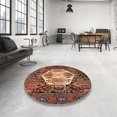 thumbnail image 3 of Ahgly Company Indoor Rectangle Traditional Orange Brown Persian Area Rugs, 8' x 12', 3 of 6