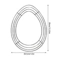 thumbnail image 2 of Wreath Flower Garden Wire DIY Egg Thread Shape for Handmade Arrangements in Home and Seasonal Display, 2 of 5