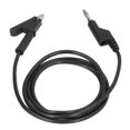 thumbnail image 4 of Banana Plug Test Leads, Electrical Portable Test Flexible Brass Cable Injection Molding Silicone Sheath  For Car Battery Black, 4 of 8