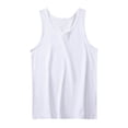 thumbnail image 4 of LOVZFMLL Tank Tops for Men's Fashion Comfy Solid Short Sleeve Round-Neck Regular Pullover Tank, 4 of 6