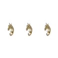 thumbnail image 4 of Wweixi Coat Hooks Easy To Install And Wide Application For Added In Daily Life golden(horse) 3Set, 4 of 6