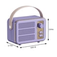 thumbnail image 3 of LSLJS Design Créatif de Haut-Parleur Bluetooth Rétro Sans Fil, Mini Haut-Parleur Portable Pratique pour l'Extérieur (Bluetooth/TF/AUX/USB), Haut-Parleurs Bluetooth, 3 of 8