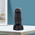 thumbnail image 3 of 1PC Ancient Easter Island Statue Retro Style Moai Head Sculpture for Living Room, 3 of 8