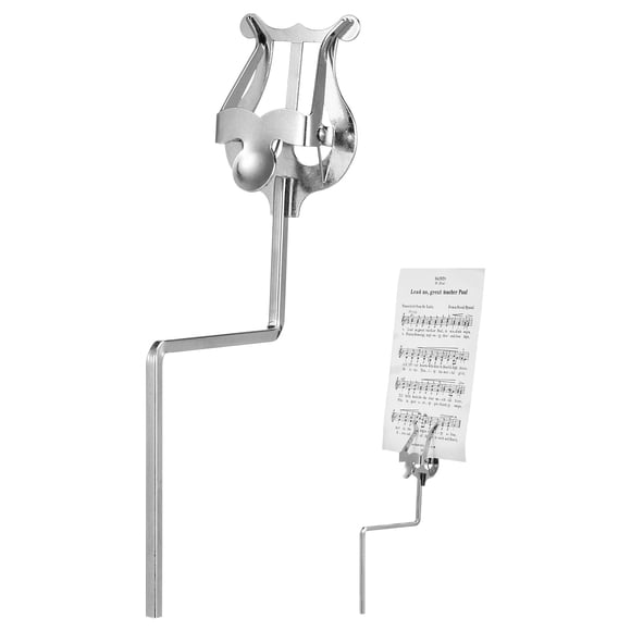 CIMAXIC 1Pc Practical Saxophone Music Stand Portable Musical Instrument Music Score Rack (Silver),7.09"X2.6"X1.81"