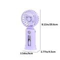 thumbnail image 3 of Chmadoxn Fan, Ceiling Fan, Desk Fan, Portable Fan Handheld Fan 5000 MAh Long Battery Life Fast Charge Digital Display Power Bank 2-in-1 Mini Fan Small fan, 3 of 8