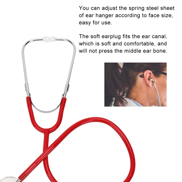Cardiology Stethoscope, Professional Single Head Stethoscope Aluminium Alloy Heart Lung Detection Echoscope For Doctors, Nurses, Students, Medicals And Home Use