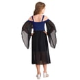 thumbnail image 2 of Yartina Girls Medieval Renaissance Princess Dresses Cold Shoulder Long Sleeve Gothic Victorian Dress Royal Blue 14, 2 of 6