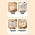 thumbnail image 4 of Oleegame 2PC Electric Garlic Chopper Meat Grinder Portable Mini Food Processor Vegetable Masher With Type C Charging Garlic Masher Mincer For Onions Meat 300ML (White) White, 4 of 9