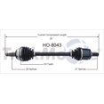 thumbnail image 1 of TrakMotive Arbre d'Axe de CV HO-8043 Premium; Remplacement OEM, 1 of 5