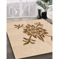 thumbnail image 3 of Ahgly Company Tapis d'Intérieur Lavable à la Machine, Carré, Transitionnel, Bronze Brun, Tapis de Zone, 8 Pieds Carré, 3 of 7