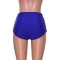 thumbnail image 4 of Riforla Swimsuit Bottoms for Women Plus Size High Rise Ruched Solid Color Bikini Briefs for Swim Bathing Suit Bottoms Blue L, 4 of 4