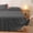 Dark Gray, variant on YIMWNYI Bed Skirt, Solid Color Bedspread, Polyester Cotton, Non-Slip Protective Cover, Ruffled Edge Design, Durable and Chic Bed Hat