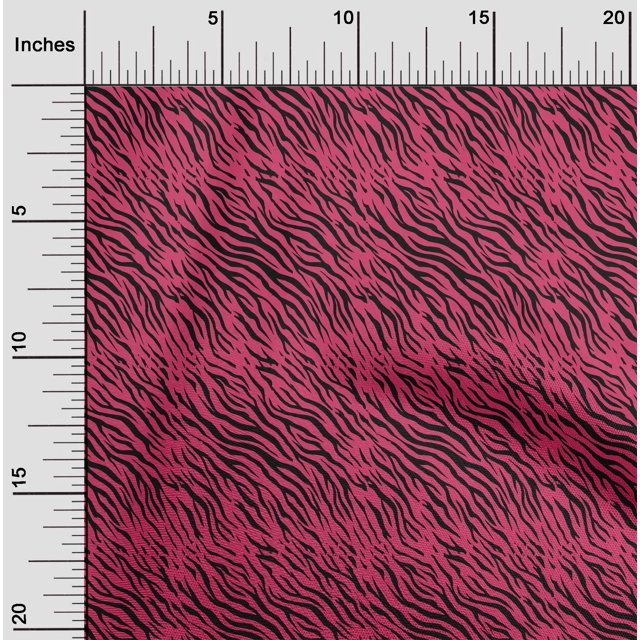 oneOone Polyester Spandex Magenta Fabric Animal Skin Craft Projects Decor Fabric Printed By The Yard 56 Inch Wide-RSK