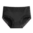 thumbnail image 1 of B91xZ Culottes Bikini pour Femmes Grande Taille en Microfibre, Noir m, 1 of 3