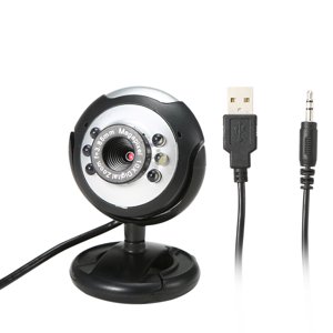 Mistaha 640P Webcam Live Streaming Webcam avec Microphone 360 Degré Rotation USB Caméra Web pour PC Ordinateur portable Webcam pour la vidéo conférence réunion de jeux bureau